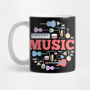 Music instruments  concept Mug